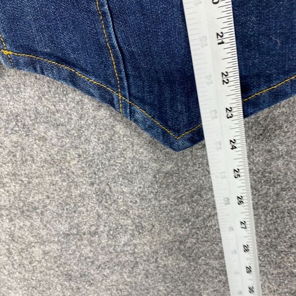 Ashley Stewart Jacket Women 14/16 Blue Denim Dark Wash Full Zip Collared Casual - Picture 7 of 8